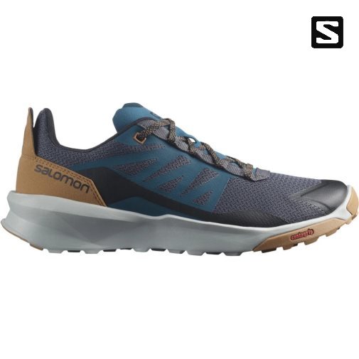 Black / Navy Salomon Patrol Men's Hiking Shoes | IE RV3058